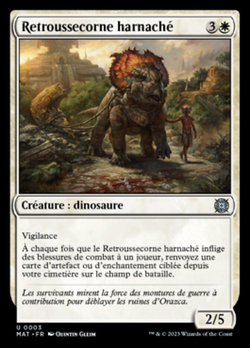 Retroussecorne harnaché