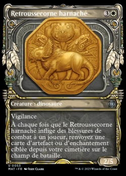 Retroussecorne harnaché