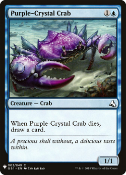 Crabe aux cristaux violets image