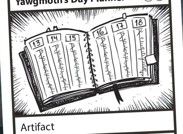 Yawgmoth's Day Planner Crop image Wallpaper