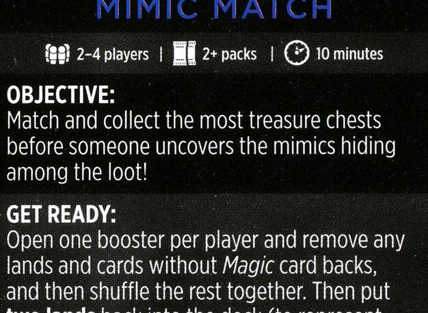 Mimic Match Card // Mimic Match (cont'd) Card Crop image Wallpaper