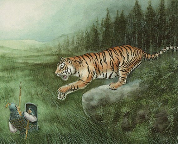 Slashing Tiger Crop image Wallpaper