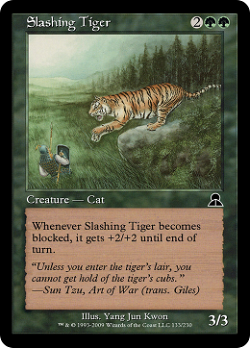 Tigre tranchant