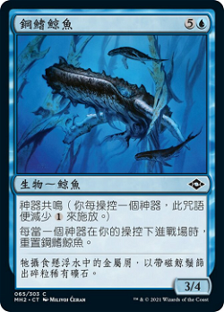鋼鰭鯨魚 image