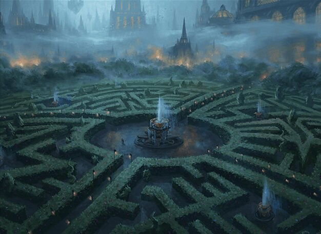 Hedge Maze Crop image Wallpaper