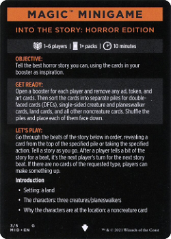 Into the Story: Horror Edition Card // Into the Story (cont'd) Card image