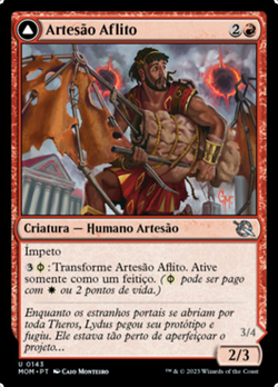 Artesão Aflito // Esfolador Celeste Phyrexiano
