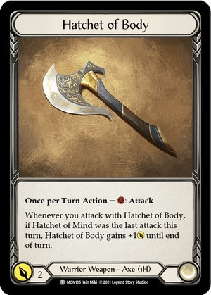 Hatchet of Body Full hd image