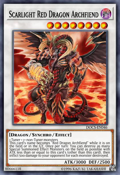 Scarlight Red Dragon Archfiend Yu Gi Oh Tcg Ygo Cards