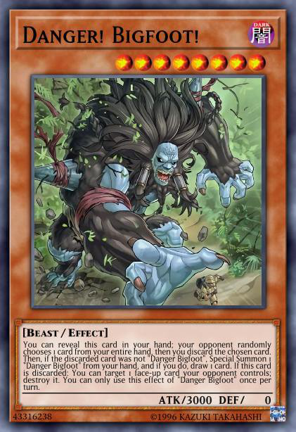 Translated text: Pericolo! Bigfoot! image