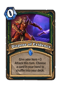 Dispose of Evidence
