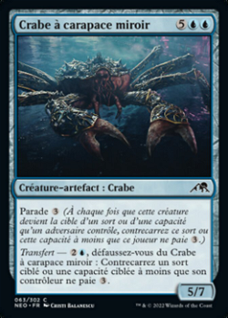 Crabe à carapace miroir image