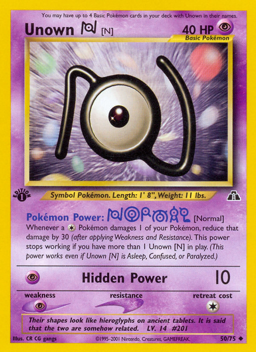 Unown [N] N2 50 image