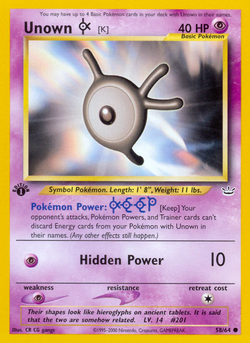 Unown [K] N3 58 image