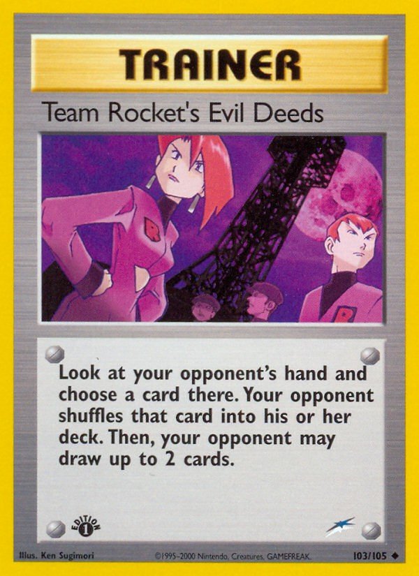 Team Rocket's Evil Deeds N4 103 Crop image Wallpaper