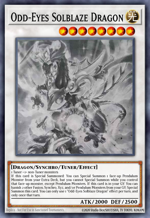 Odd-Eyes Solblaze Dragon image