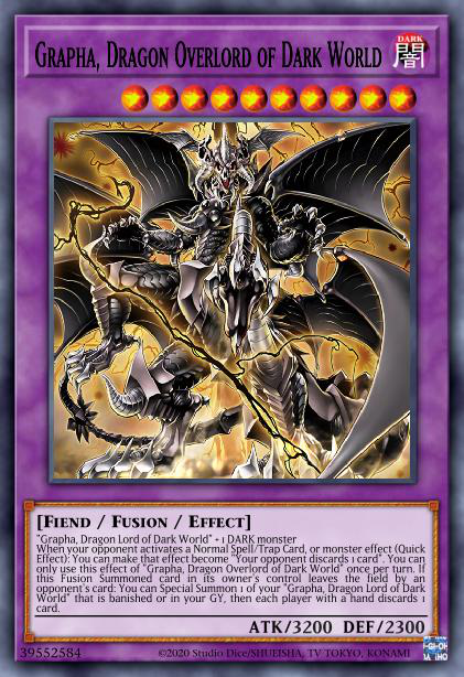 Grapha, Dragon Overlord of Dark World | Yu-Gi-Oh TCG YGO Cards