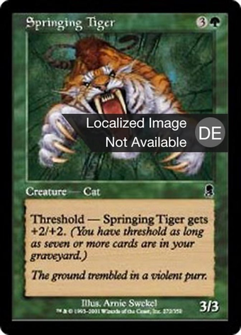 Springing Tiger Full hd image