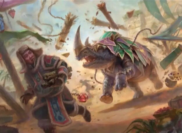 Rhino's Rampage Crop image Wallpaper