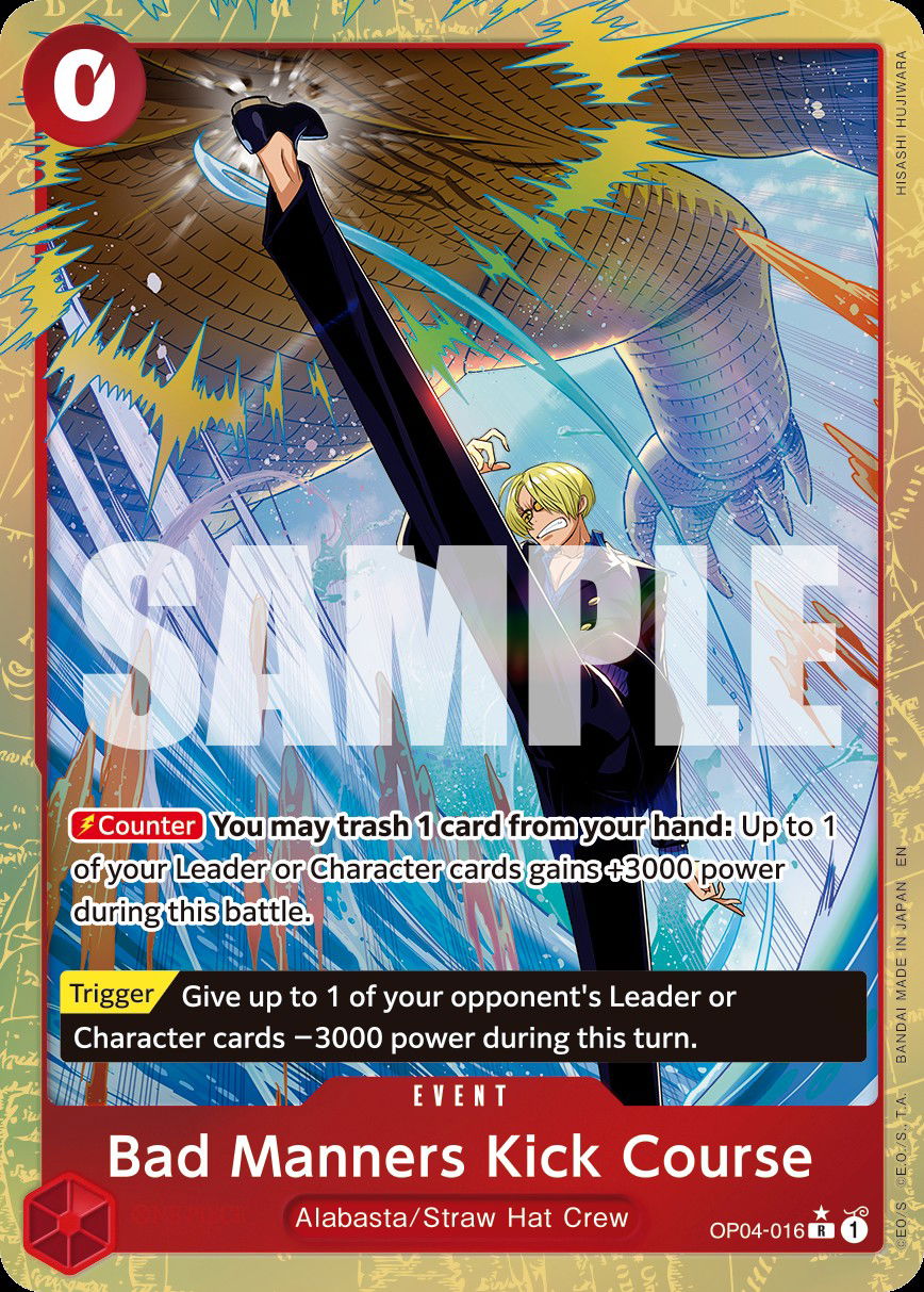 Bad Manners Kick Course OP04-016 Crop image Wallpaper