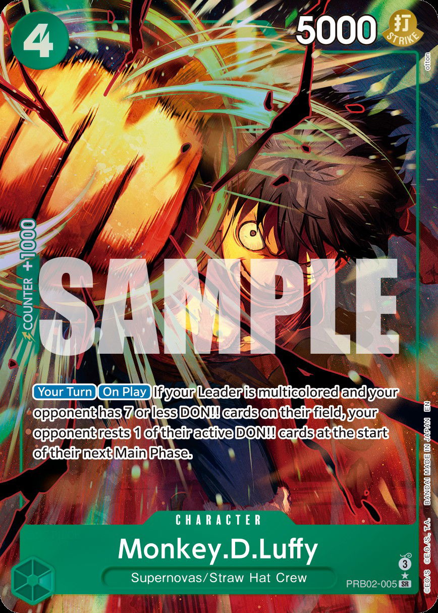 Monkey.D.Luffy PRB02-005 Crop image Wallpaper