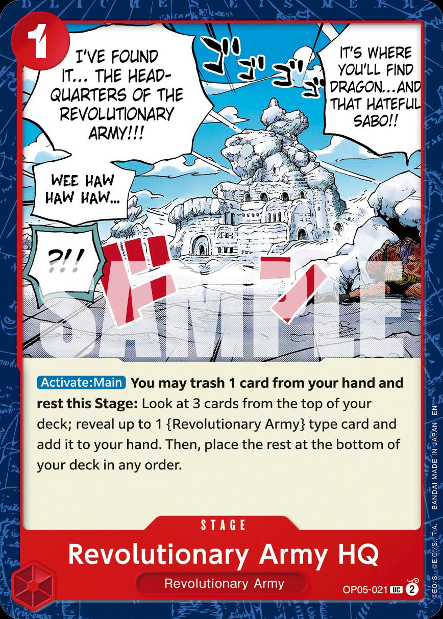 Revolutionary Army HQ OP05-021 Crop image Wallpaper