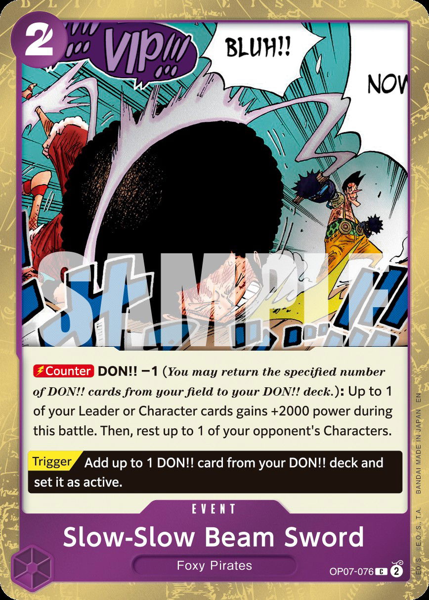 Slow-Slow Beam Sword OP07-076 Crop image Wallpaper