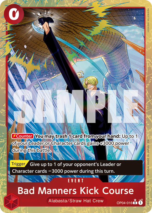 Bad Manners Kick Course OP04-016 Full hd image