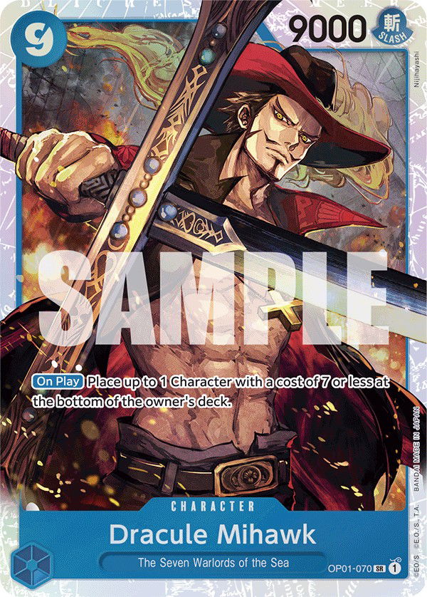 Dracule Mihawk OP01-070 Crop image Wallpaper