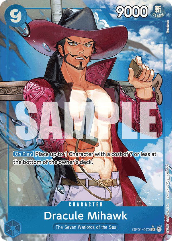 Dracule Mihawk OP01-070 Crop image Wallpaper