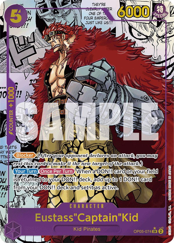 Eustass"Captain"Kid OP05-074 Crop image Wallpaper