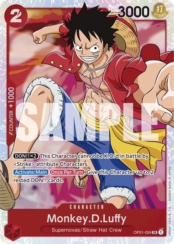 Monkey.D.Luffy OP01-024 Crop image Wallpaper