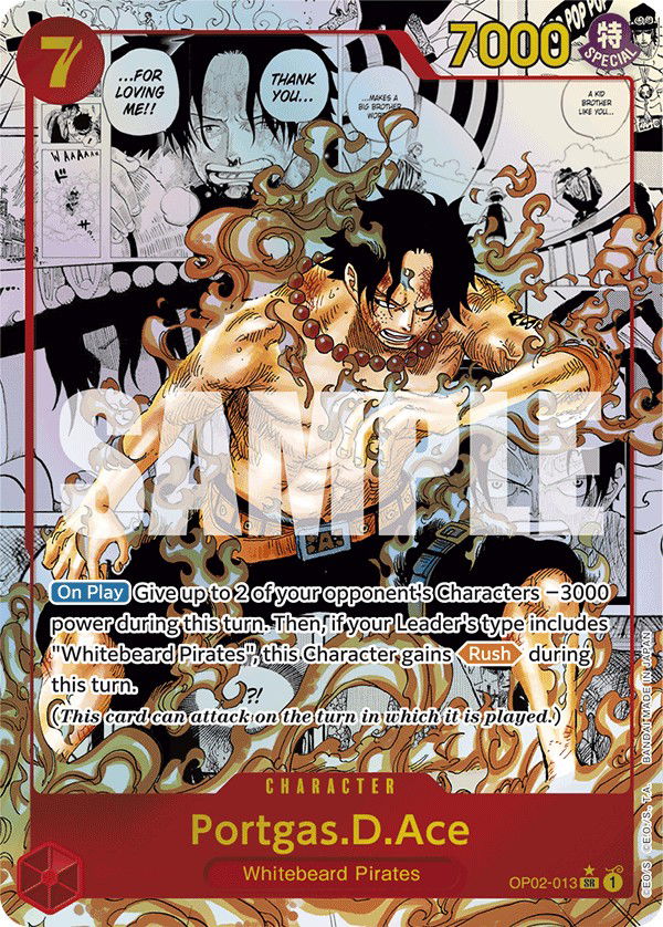 Portgas.D.Ace OP02-013 Crop image Wallpaper