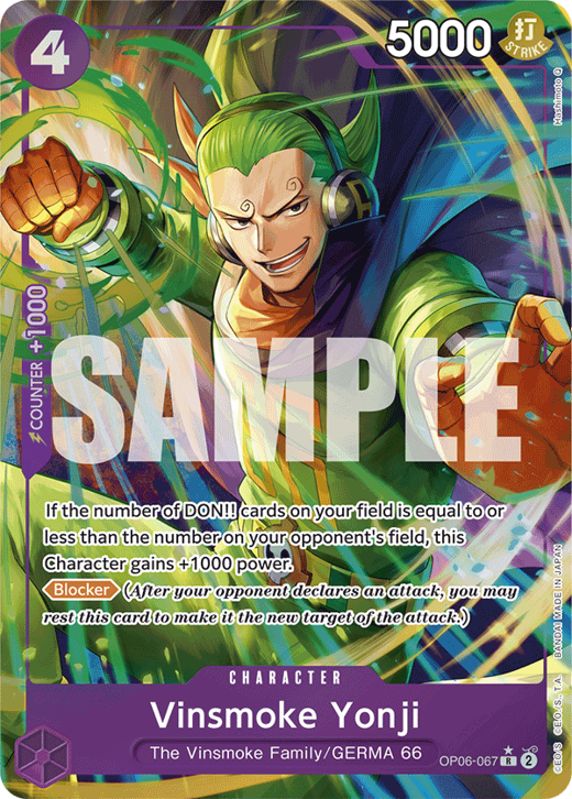 Vinsmoke Yonji OP06-067 Full hd image