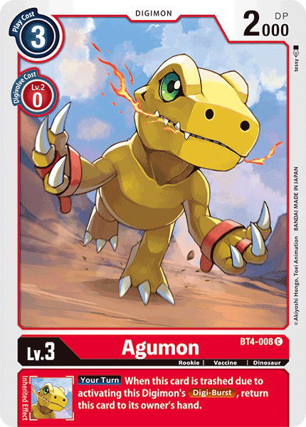 Agumon BT4-008 Crop image Wallpaper