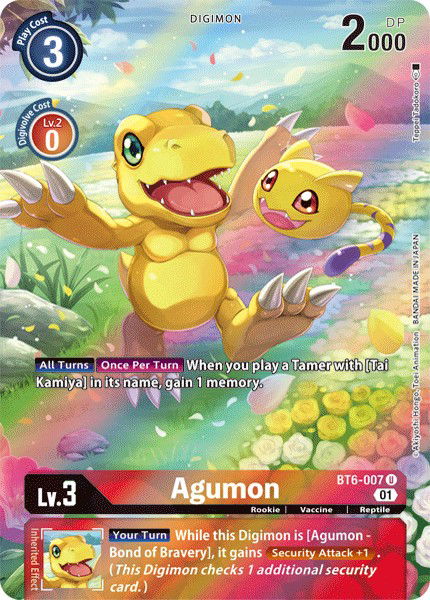 Agumon BT6-007 Crop image Wallpaper