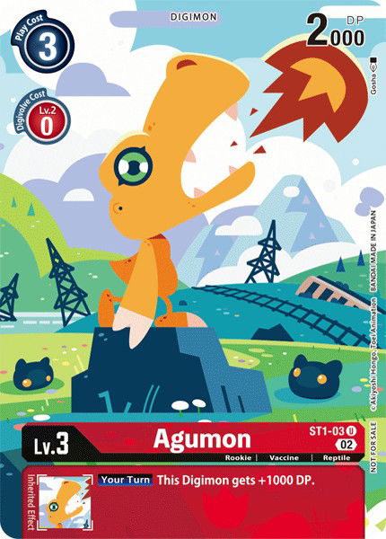 Agumon ST1-03 Crop image Wallpaper