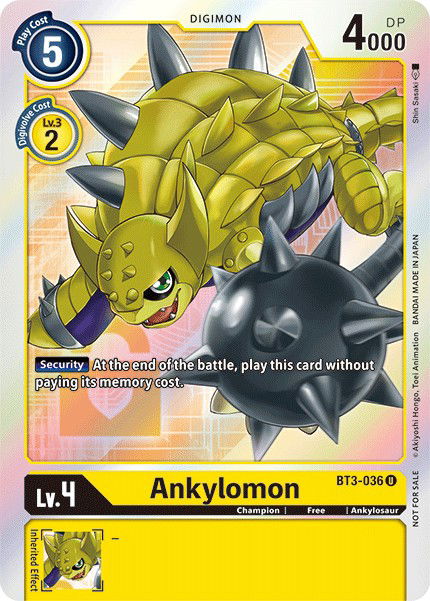 Ankylomon BT3-036 Crop image Wallpaper