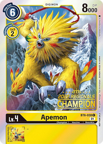 Apemon BT6-038 Crop image Wallpaper