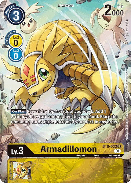 Armadillomon BT8-033 Crop image Wallpaper