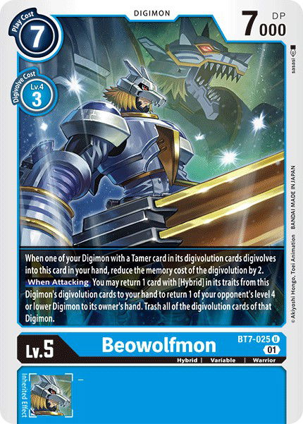 Beowolfmon BT7-025 Crop image Wallpaper