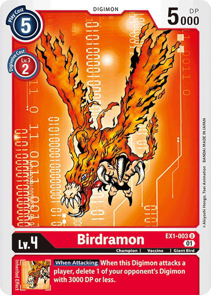 Birdramon EX1-003 Crop image Wallpaper