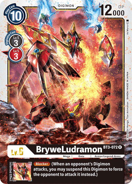 BryweLudramon BT3-072 Crop image Wallpaper