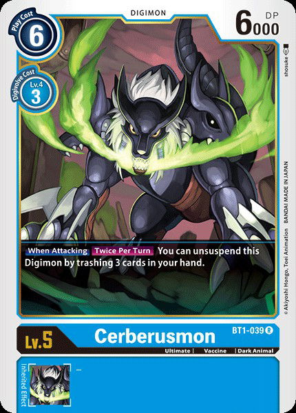 Cerberusmon BT1-039 Crop image Wallpaper