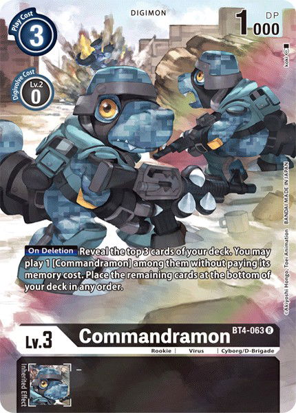 Commandramon BT4-063 Crop image Wallpaper