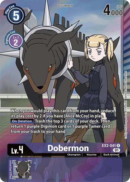 Dobermon EX2-041 Crop image Wallpaper