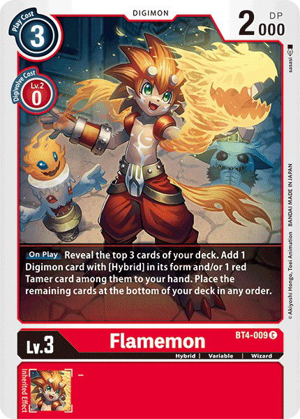 Flamemon BT4-009 Crop image Wallpaper