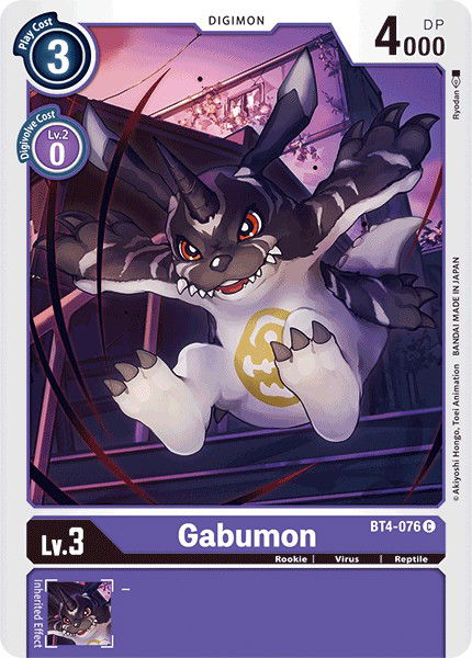 Gabumon BT4-076 Crop image Wallpaper