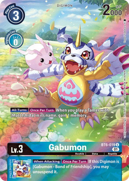 Gabumon BT6-019 Crop image Wallpaper