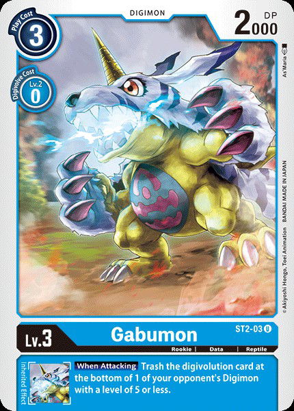 Gabumon ST2-03 Crop image Wallpaper